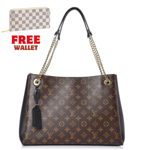 Louis Vuitton Monogram Surene MM Black Handbag